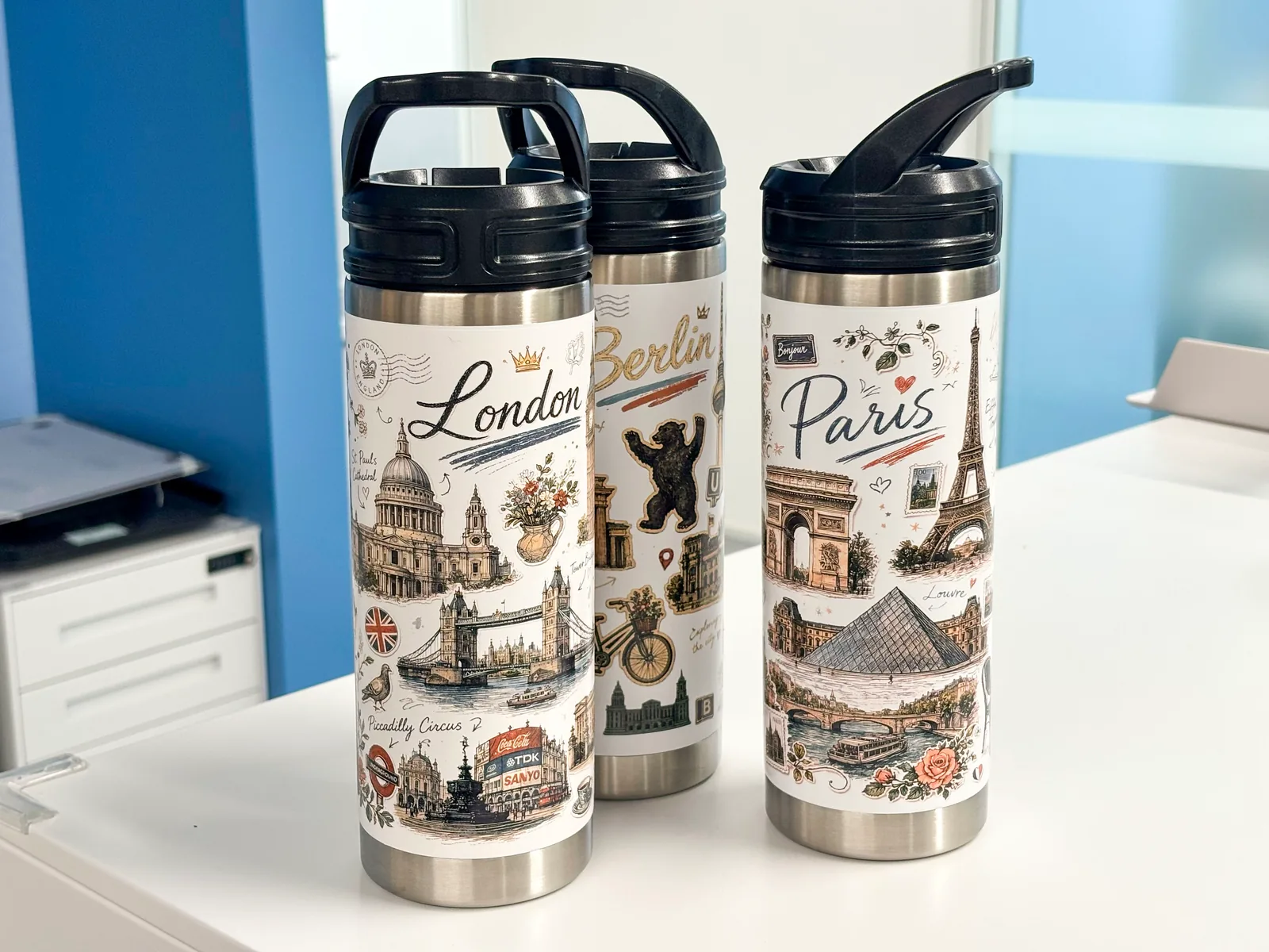 Urban retro sticker style Tumbler