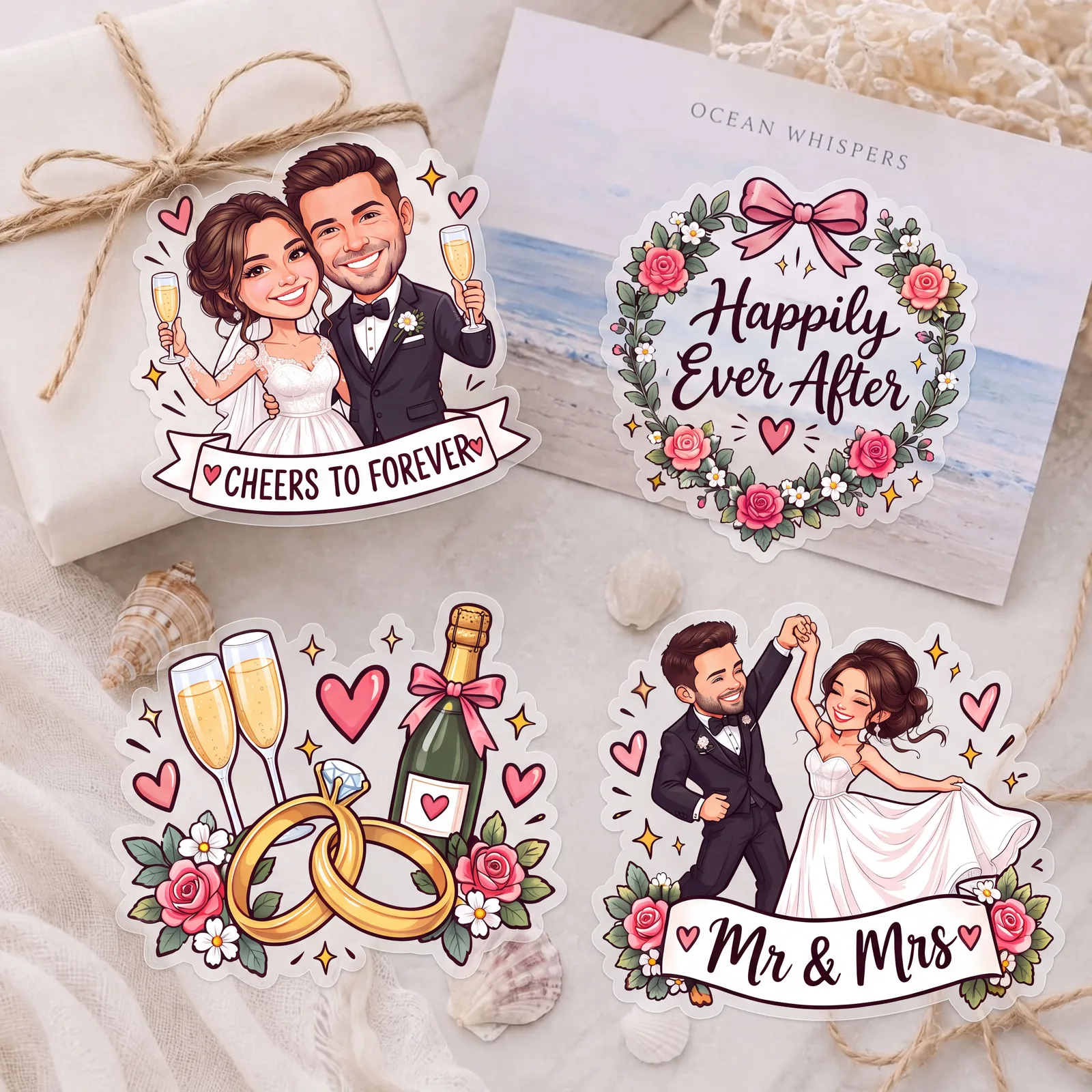 wedding sticker