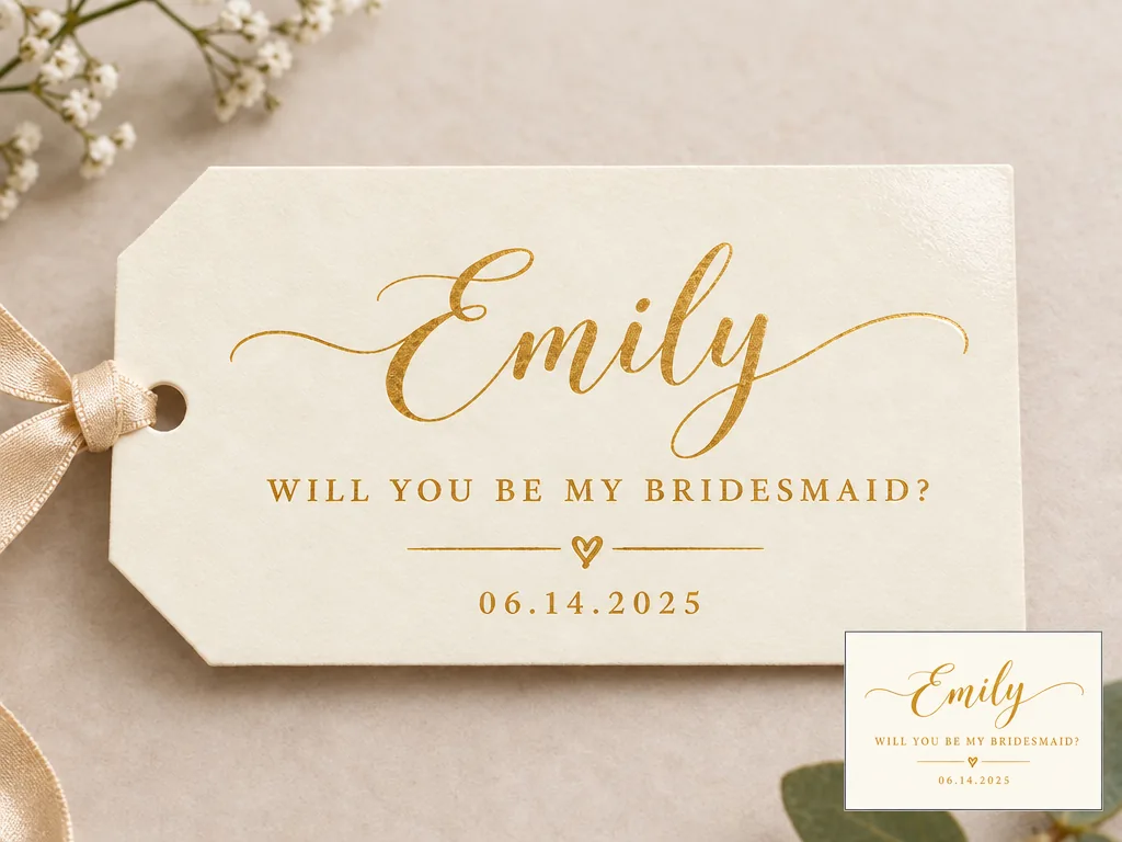 Bridesmaid Proposal Calligraphy Skill